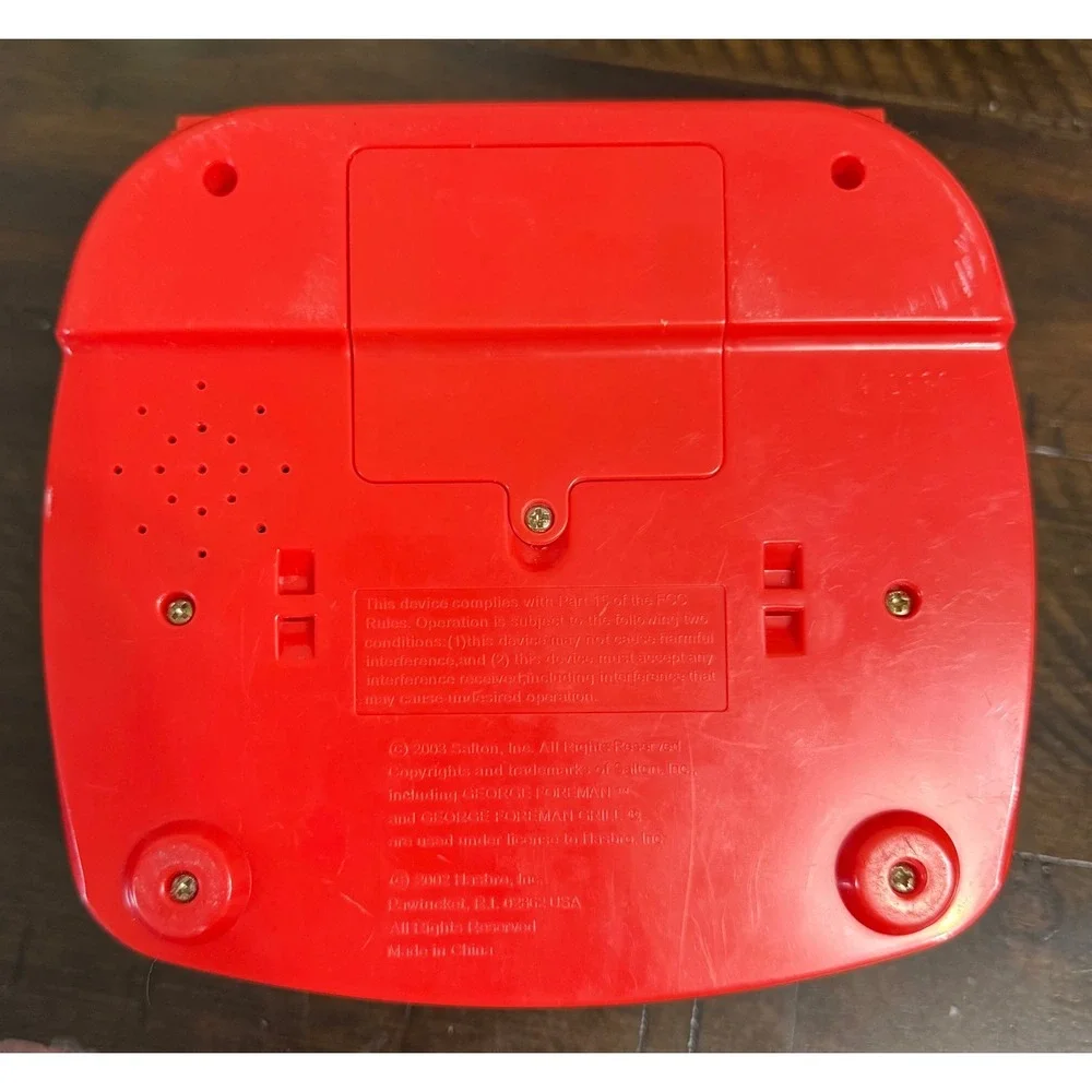 Vintage 2003 Play-Doh George Foreman Lean Mean Fat Grilling Machine Toy Red